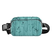 Teal Turquoise Fanny Packs for Women Men Everywhere Belt Bag Fanny Pack Crossbody Bags for Women Fashion Waist Packs with Adjustable Strap Bum Bag for Outdoors Running Shopping Travel