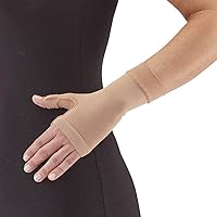 Ames Walker AW Style 705 Gauntlet 20-30 Firm Compression, Natural Small - Treatment for Lymphedema - Hand and Wrist Support