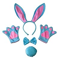 Child Costume Hairhoop Bowtie Tail Costume Set Carnivals Party Photo Props Girls Photography Posing Props Girl Cosp