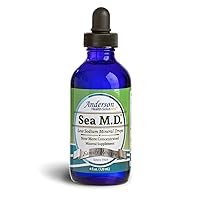 Anderson's Sea M.D. Concentrated Trace Mineral Drops, Ionic Electrolyte Magnesium Supplement, Aids in Muscle Cramps, Joint Health, Liquid Magnesium, Easy to Take, 4 fl oz, 60 Servings