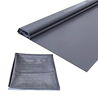 SINGFORM 40 mil Thickness 6' x 25' Shower Pan Liner | PVC Waterproofing Membrane Shower Pan & Base Sheet for Bathroom and Kitchen, Utra Durable, Grey