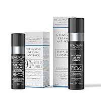 Anti-Aging Face Cream and Serum Kit with 90% Organic Snail Mucin complete treatment for sensitive skin and eye contour with Triple Molecular Weight Hyaluronic Acid