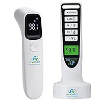 Amplim Bundle of Non Contact Infrared Thermometer for Adults, Touchless Adult Forehead Thermometer.