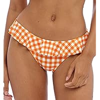 Freya Check in Italini Bikini Bottom, M, Zest