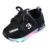 Girl Tennis Shoes Size 6 Shoes Boys Baby Sneakers with Luminous Sole Children Led Shoes Boys Toddler Slip Tennis Shoes