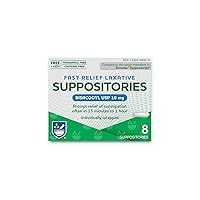 Pharmacy Laxative, Fast Relief, 10 mg, Suppositories, 8 Suppositories