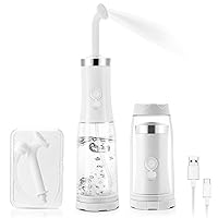 Allnice Portable Bidet Mini Electric Travel Bidet Handheld Postpartum Essentials Butt Shower with 4 Pressure Options USB Rechargeable Electric Sprayer Toilet for Personal Hygiene Cleaning Care, White