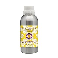 Deve Herbes Pure Peppermint Essential Oil (Mentha piperita) Steam Distilled 300ml (10 oz)