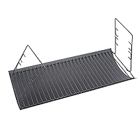 27 inch Charcoal Ash Pan Replacement for Char-Griller 1224 1324 2121 2222 2727 2828 2929, for Charbroil 17302056 Grill Grates Replacement with 2pcs Grate Hanger