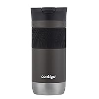 Contigo Byron Vacuum-Insulated Stainless Steel Travel Mug with Leak-Proof Lid, Reusable Coffee Cup or Water Bottle, BPA-Free, Keeps Drinks Hot or Cold for Hours, 16oz, Sake