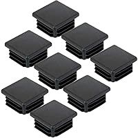 8 Pack 2 Inch Square Plastic Plugs,Hydanle Insert End Caps for Square Tubing Post