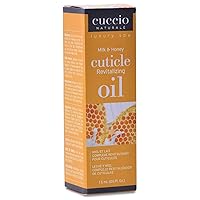 Cuccio Naturale Revitalizing Cuticle Oil - Hydrating Oil For Repaired Cuticles Overnight - Remedy For Damaged Skin And Thin Nails - Paraben/Cruelty-Free Formula - Milk And Honey - 0.5 Oz