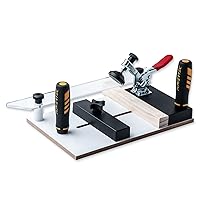 POWERTEC Rail Coping Sled for Router Tables, Professional Precise Cutting Rail for Cabinet Door Joints, Drawer Fronts and Woodworking Tools and Jigs (71765)