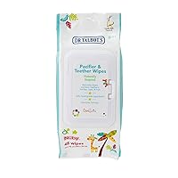 Dr. Talbot's Pacifier and Teether Wipes Naturally Inspired with Citroganix, Vanilla Milk, 48 Count, 1 Pack