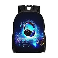Laptop Backpack 16.1 Inch with Compartment Music Night Laptop Bag Lightweight Casual Daypack for Travel