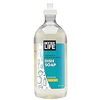 Better Life Dish Soap - Liquid Dishwashing Soap with Vitamin E and Aloe for Home & Kitchen Sink - No Gloves Required Kitchen Soap for Sensitive Skin - 22oz Lemon Mint