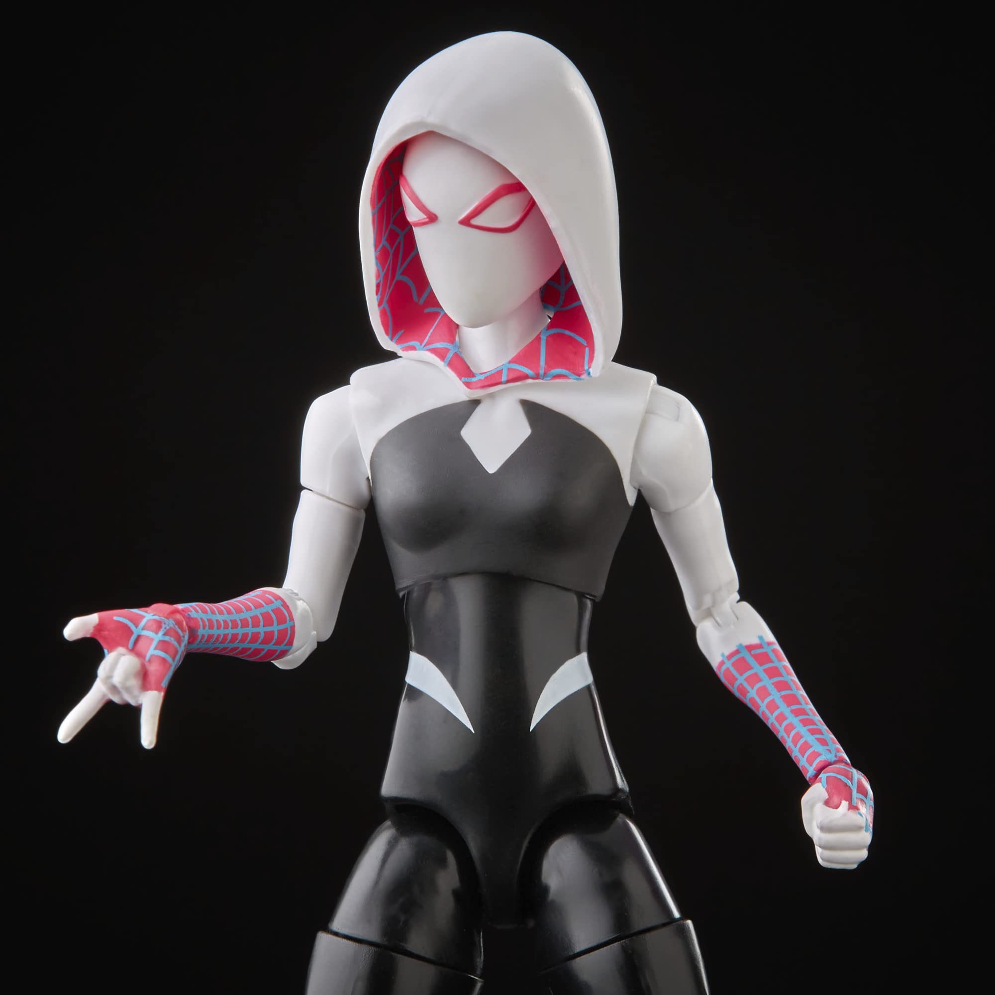 Spider-Man Marvel Legends Series Across The Spider-Verse Spider-Gwen 6-inch Action Figure Toy, 4 Accessories