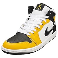 Air Jordan 1 Mid Yellow Ochre/Black-White (DQ8426 701) Mens Shoes
