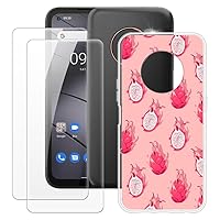 Gigaset GX6 Case + 2PCS Screen Protector Tempered Glass, Ultra Thin Bumper Shockproof Soft TPU Silicone Cover Case for Gigaset GX6 Pro (6.6”)