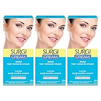 Surgi-cream Hair Remover For Face, 1-Ounce Tubes (Pack of 3)