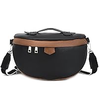 Eslcorri Crossbody Bags for Women - Fashion Sling Purse Shoulder Bag Fanny Pack Leather Causal Chest Bum Bag Cross Body Purse