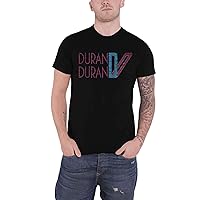 Duran Duran Men's Double D Logo Slim Fit T-Shirt Black