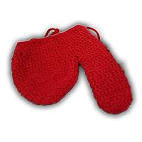 Winter Willy's Snowball Sweater Peter Heater - Fun Novelty Men's Gag Gift - Hilarious Winter Warmth - One Size Fits Most - Adult Humorous Knit Genital Warmer Red