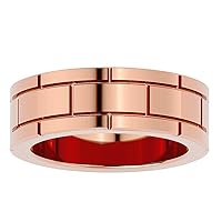 Certified Fancy Gold Ring in 18k White/Yellow/Rose Gold Metal Wedding Band Ring for Women, Girl & Ladies | Bridal Ring for Her (Gold Weight: 20.8)