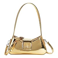 Evening Bag Purse Y2K Sliver Gold Clutch Shoulder Handbag Party Metallic Purse