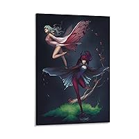 Hanging Vertical Anime Moth Butterfly Bedroom Decor Gift Picture Print Wall Art Poster Painting Canvas Posters Aesthetic Canvas Wall Art Poster Decorative Bedroom Modern Home Print Picture Artworks P