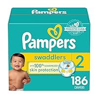 Swaddlers Diapers - Size 2, One Month Supply (186 Count), Ultra Soft Disposable Baby Diapers