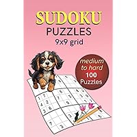 Sudoku Puzzles 9x9 Grid Medium to Hard: 100 Puzzles