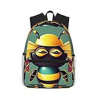 Lightweight Laptop Backpack,Casual Daypack Travel Backpack Bookbag Work Bag for Men and Women-Cartoon Bee