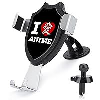 I Love Anime Heart Novelty Phone Holders for Car Cell Phone Car Mount Hands Free Easy to Install
