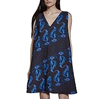 Rachel Comey Veil Dress in Charcoal Multi Print
