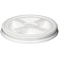 GAMMA2 Gamma Seal Lid- Pet Food Storage Container Lids - Fits 3.5, 5, 6, & 7 Gallon Buckets, White, 6-Count, Made in USA