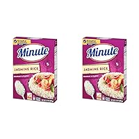 Minute Jasmine Rice, Instant Jasmine Rice for Quick Dinner Meals, 12 Ounce Box (Pack of 2)