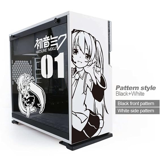 Anime Removable Waterproof Sticker ATX Gaming PC Case Stickers Computer  Decal;;^