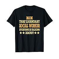 Social Worker Job Title Employee Funny Worker Social Worker T-Shirt