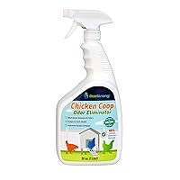 Chicken Coop Cleaner and Odor Eliminator, All Natural Deodorizer - Ready to Use – 32 oz Sprayer