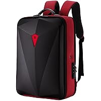 Gaming Hard Shell Business Backpack Fashion Cool Anti-theft Computer Bag British Backpack 23inch,red