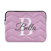 Fondant Pink Purple Custom Laptop Bag Personalized Laptop Case Sleeve Shockproof Protective Briefcase Computer Bag Carrying Case for 13 14 Inch Notebook Tablet Women Men Ultrabook Gifts