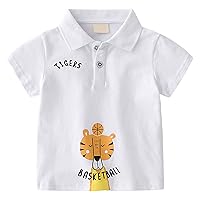 Boys Frame Boys Girls Short Sleeve Cartoon Letter Prints T Shirt Tops 6 Shirt