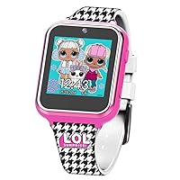 Accutime Kids LOL Surprise Checker Pink Educational Learning Touchscreen Smart Watch Toy for Girls, Boys, Toddlers - Selfie Cam, Learning Games, Alarm, Calculator, Pedometer & More (Model: LOL4296AZ)