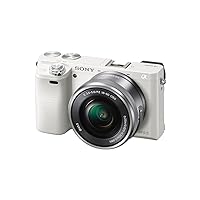 Sony Alpha a6000 White Interchangeable Lens Camera with E PZ 16-50mm F3.5-5.6 OSS - International Version (No Warranty)