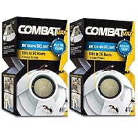 Combat Max Ant Killing Gel Bait Station, Indoor and Outdoor Use, 8 Count