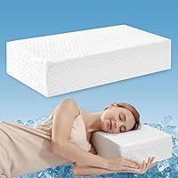 Cooling Cube Pillow for Side Sleepers Memory Foam Bed Firm Pillow Soft Pillow Support Head Neck Shoulder Pain Relief