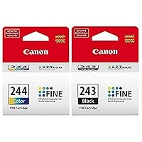 CANON PG-243 Black + CL-244 Color Ink Cartridge Bulk free e-gift included