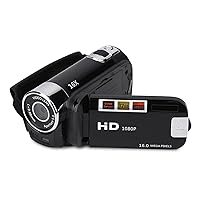 Digital Camcorder, Supports External Memory Card Up to 32G 2048 X 1536 270° Screen Rotation HD Video Camera Camera Video for Outdoor Picnic for Camping (US Plug)