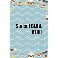 Sunset BLDV. 8700: All Purpose 6x9 Blank Lined Notebook Journal Way Better Than A Card Trendy Unique Gift Colours California